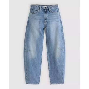 Levi's Barrel Jeans High Rise 28 Light Wash Wide Leg Balloon 72630-0010